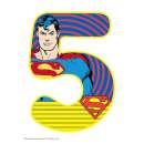 Superman Number 5 Edible Icing Image